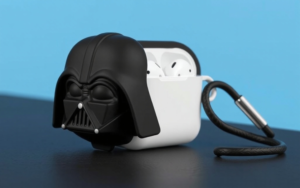 Новый чехол для AirPods от Casetify выполнен в виде головы Дарта Вейдера.