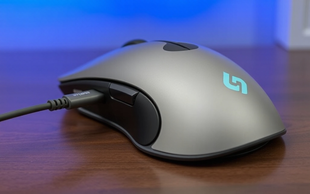 Я попробовал магнитную мышь с собственным складным USB-C зарядным кабелем.