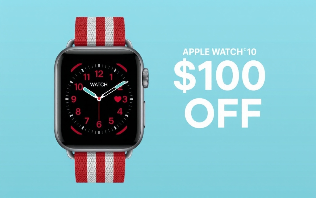 Apple Watch Series 10 со скидкой 100 долларов ко Дню памяти
