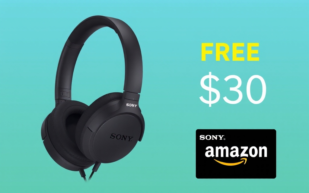 Получи бесплатную подарочную карту Amazon на 30 долларов при покупке наушников Sony WH-1000XM6.