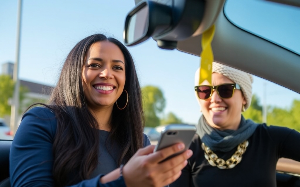 Uber упрощает женщинам-пассажирам и водителям поиск друг друга.